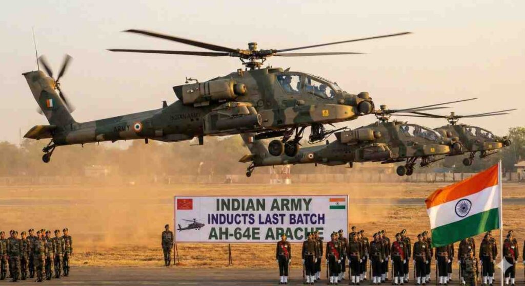 Indian Army Apache AH-64E helicopters