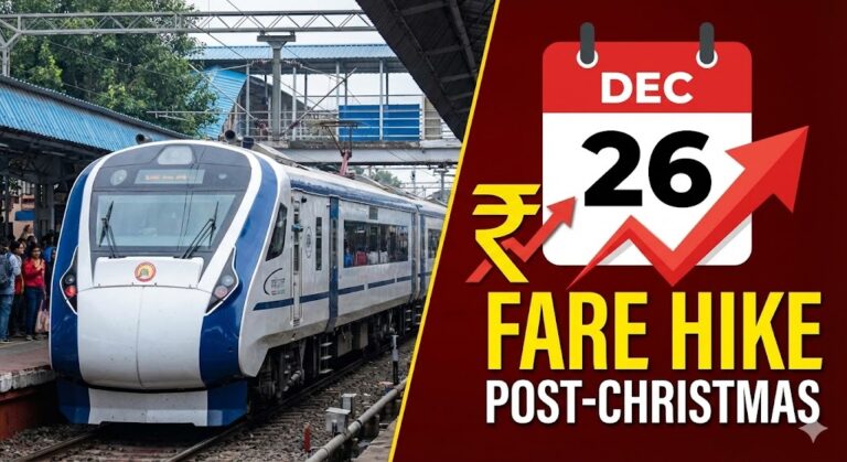 Indian Railways Fare Hike December 26 - Telecast Global
