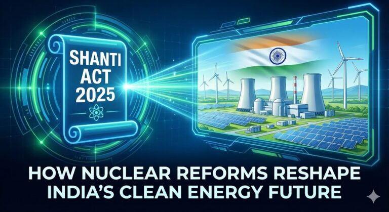 SHANTI Act 2025: How Nuclear Reforms Reshape India’s Clean Energy Future