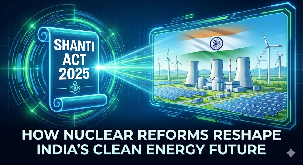 SHANTI Act 2025: How Nuclear Reforms Reshape India’s Clean Energy Future