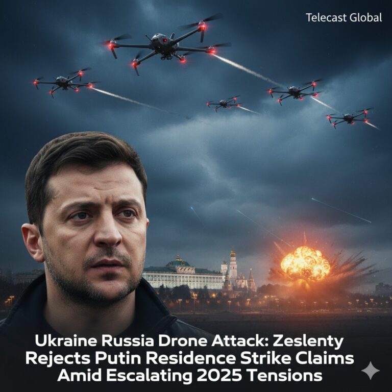 Ukraine Russia Drone Attack: Zelensky Rejects Putin Residence Strike Claims Amid Escalating 2025 Tensions