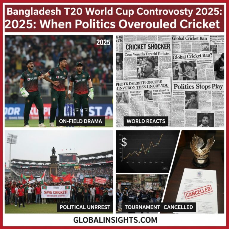 Bangladesh T20 World Cup Controversy 2025: When Politics Overruled Cricket