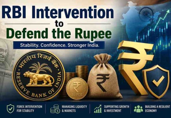 RBI Intervention to Defend the Rupee